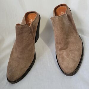 Aquatalia Libby Suede Women's Mule Shoes Block Heels  Size 7